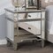 Baxton Studio Sussie Hollywood Regency Glamour Style Mirrored 2-Drawer Nightstand 136-7486 - alternate 3